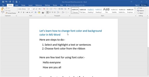 unit7-4-Changing-font-color-and-background-color-in-Microsoft-Word