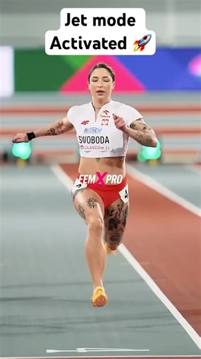 Ewa Swoboda's speed is absolutely INSANE 🔥⚡️ #sprint #poland #athletics