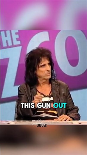 Alice Cooper pointed a loaded gun at Elvis Presley once