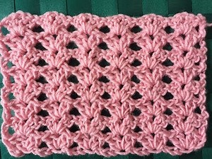 Crochet CLUSTER V- Stitch Tutorial ~ ONE ROW REPEAT👍