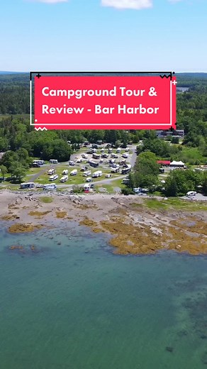 📍 Campground Tour & Review - Bar Harbor, Maine. Add this to your RV bucket list! #campgroundtour #rvlife #rvtrip #campground #rvlifestyle #rvtips