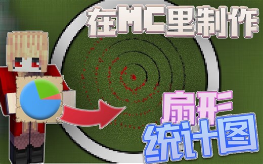 【我的世界】在MC里制作扇形统计图 将百分比数据转化为角度
