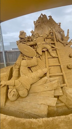 The Siege | Medieval Castle Sand Sculpture 🏰