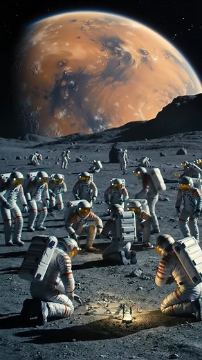 20 astronaut working on the Phobos. Moon of mars #phobos #mars #MarsMoon #astronaut | Galactic Explorer