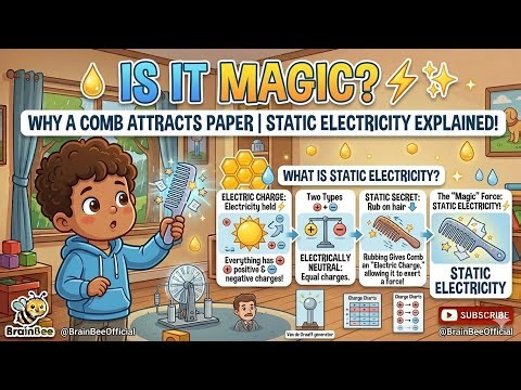 Why Does a Comb Attract Paper? ⚡️✨ | Static Electricity Explained