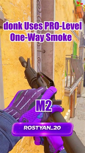 donk Uses PRO Level One Way Smoke Inferno CS2 #cs2 #csgo #faceit