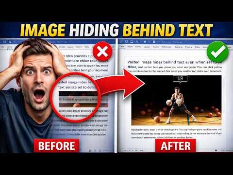 Image Hiding Behind Text in Word? Easy Fix!