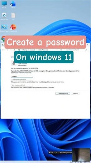 Easy Tip! How to Create a Password on Windows 11