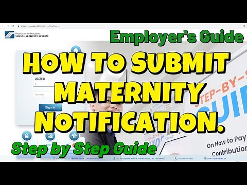 HOW EMPLOYER SUBMIT SSS MATERNITY NOTIFICATION IN SSS ONLINE ACCOUNT