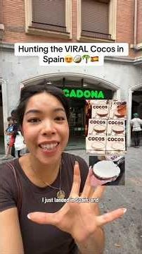 Hunting the viral COCOS in SPAIN! ❤️😍 #mercadona #cocos #foodie #spain #bilbao #travelvlog #coconut