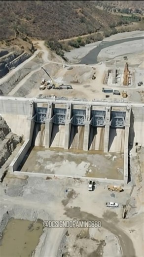 Building a Mega Dam from Scratch 🏗🌊 #Shorts #Engineering #Timelapse #Mega Projects