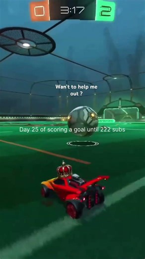 Day 25 of scoring a goal until 222 subs #fyp #rocketleague #rocketleagueclips #rocketleaguegoals