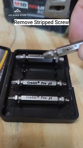 How to remove a stripped screw #gobuildstuff #grabitpro #screw #extractor | M Sam Irwin