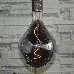 SD LUX Oversized Vintage LED Light Bulbs 5W, Medium Base E26, Giant Edison Bulb Large Decorative Bulb, Huge Edison Light, Dimmable 200LM(15W Equi) Pendant Lighting Warm White 2200K,1 Pack (A165-Smoke)