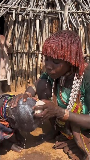 They Bathe Using Water From Their Mouth?! | African Tribe Ritual Explained