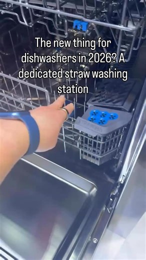 The Midea Top-Control dishwasher is a new model that will launch in the summer. It features a specialized compartment with dedicated, high-pressure jets designed to thoroughly clean up to five reusable straws and bottles. Let us know in the comments if that’s a feature you’d look for when shopping for a new dishwasher. Video: @nicole_papantoniou @noahpinsonnault | Good Housekeeping