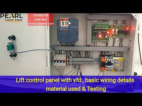 Lift control panel using master control card & VFD basic wiring and Testing |7600382705