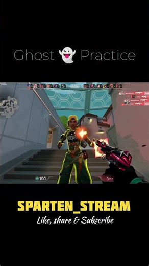 Ghost Aim Practice in Valorant | Clean One-Taps | Sparten_stream 🔫✨