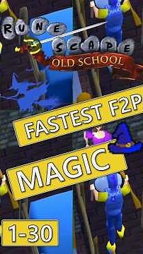 🧙 FASTEST F2P OSRS MAGIC #1 🧙‍♂️: LEVEL 1 TO 30! (SPLASHING METHOD) #osrs