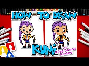 How To Draw Rumi From KPop Demon Hunters