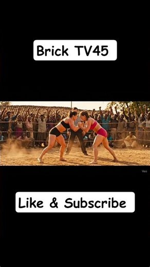 Village Women’s Wrestling Shock Move | Arya vs Sia Intense Fight#cartoon #ai