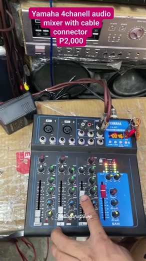 127 reactions · 11 comments | Yamaha 4chanell audio mixer with cable connector #joelaferezshop #homeaudio #mysound #audiomixer #yamahamixer | Joel Alferez | Facebook