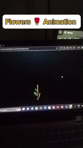 Flowers 🌹 Animation Using HTML and CSS #animation html css