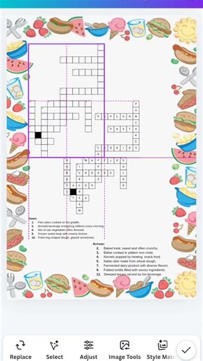 How to create a crossword puzzle in under one minute #foryou #puzzle #canva #howto #digitalart