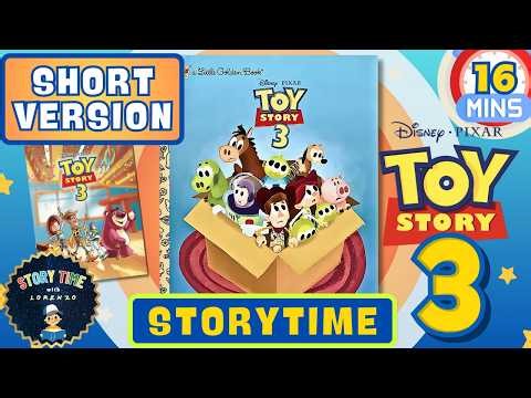 TOY STORY 3 SHORT VERSION (16 mins) | Disney Pixar Kids Storytime | Woody Buzz Jessie Adventure