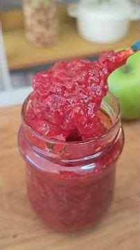 Strawberry and Green Apple Jam 🍓🍏🫶 Very easy to make and it turns out perfect 🤌