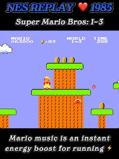 Super Mario Bros 1985 NES Replay — Complete 1-3 Gameplay