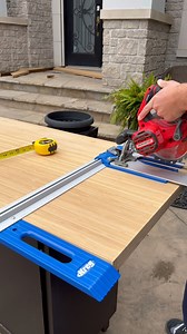 What do you do when you accidentally break the countertop on the vanity you bought? You install a new bamboo countertop with the help of the Kreg Rip-Cut. This thing's a lifesaver! 📷 by @thefurnitureguyyy | Kreg Tool