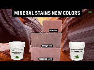 🧱 New Warm-Toned Brick Stains! Reddened Earth, Canyon Clay & Iron Clay | Mineral Stains Color Chart