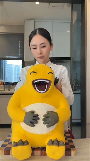 Viral Yellow Dragon Cake #nailoong #viral #cakedecorating #cakedesign #animecake
