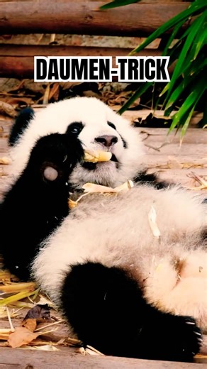 This extra thumb saved the pandas #animals #animalawesome #shorts