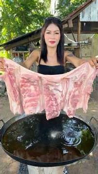 Cooking yummy deep fried pork recipe