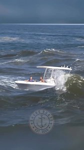 Robalo dodging some big swells . . . #robalo #boats #boating #manasquaninlet #manasquan #boatday #swells #fishing #jerseyshore #pointpleasantbeach #centerconsoleboats #shoreboats | Shore Boats