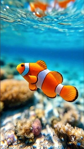 Mesmerizing Orange Clownfish in 4K | Stunning Underwater Coral Reef