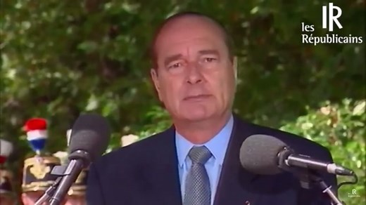 Discours de #JacquesChirac le 16 juillet 1995 lors de la commémoration de la rafle du Vel d’Hiv #Chirac