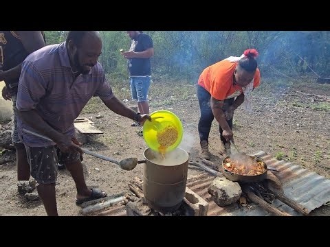 Birthday cooking after the rain