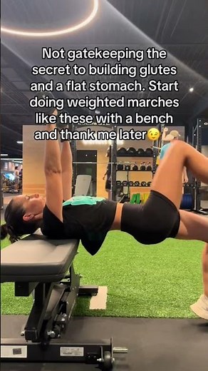 Weighted Marches with Bench | Try this full body workout move at home or at the gym for results 💪🏼