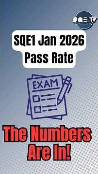 SQE1 Jan 2026 Pass Rate: The Numbers Are In… But Something’s Off