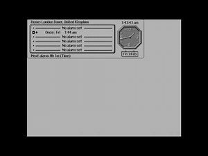 Psion 3a menu retro review