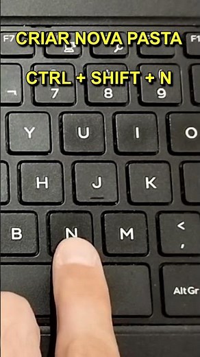 COMO CRIAR NOVA PASTA NO WINDOWS USANDO O ATALHO