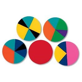 Foam Rainbow Fraction® Circles, Set of 51