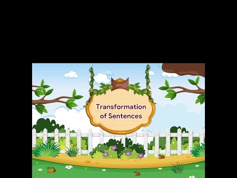 Transformation of Sentences | English Grammar Gear | Class 7