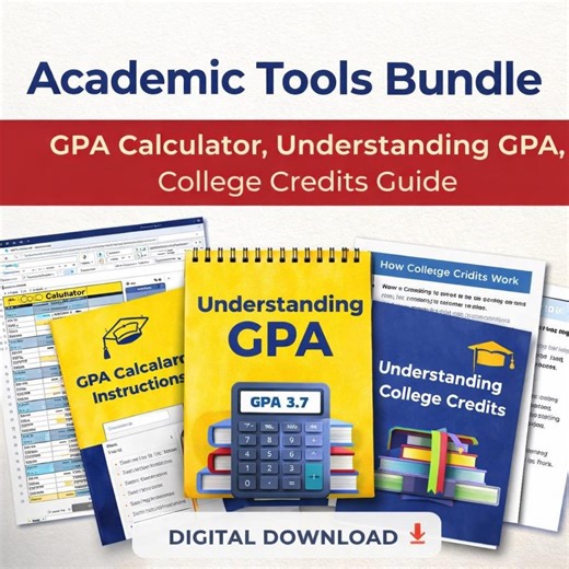 Academic Tools Bundle | GPA Guide + Understanding College Credits + GPA Calculator - Etsy Canada