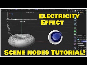 Create Electricity Effect With Scene Nodes Closest Points Node | Cinema 4D