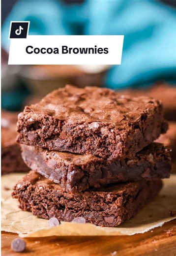 You can make this brownie recipe with cocoa powder only–no chocolate needed! I’m sharing a quick and easy recipe that guarantees that classic, rich chocolate flavor and fudgy texture. Just minutes to prep! Ingredients: * 1 ¼ cups (250 g) granulated sugar * 2 large eggs * 1 teaspoon vanilla extract * ½ cup unsalted butter, cut into 8 pieces * ½ cup (50 g) natural cocoa powder * ¼ teaspoon espresso powder, optional * ½ cups (63 g) all-purpose flour * ¼ rounded teaspoon table salt, (or fine sea sal
