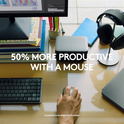 4 comments | Compact Precision Anywhere Experience ultimate versatility with remarkable performance. An advanced compact mouse that lets you work wherever the work takes you. Now with next-level precision and responsiveness thanks to 8K DPI any-surface tracking and quiet clicks. Add this to your productivity set up today! ‍ | Logitech | Facebook